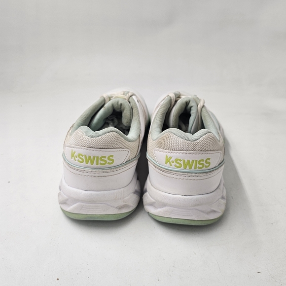 K-Swiss Bigshot Light 4 Tennis Shoes White Teal Lime Women Size 8.5 - Picture 4 of 9